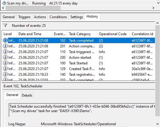 Execute Command' or 'Execute Windows PowerShell script' task is