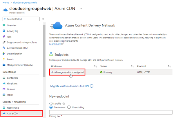 Force a content refresh of an Azure static website using Azure CDN