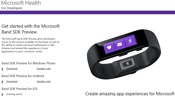 microsoft band app ios