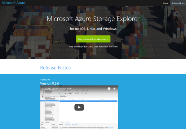 azure storage explorer for mac