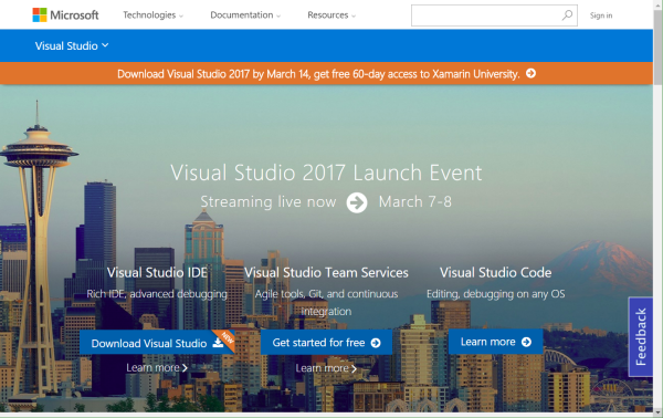 xamarin for visual studio 2017 download