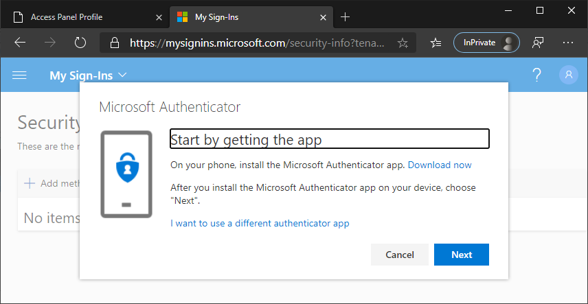 blog.atwork.at | How to setup the MFA App Authenticator app on a new ...