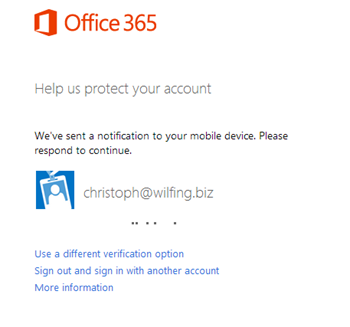 Office 365 Portal Logon with MFA