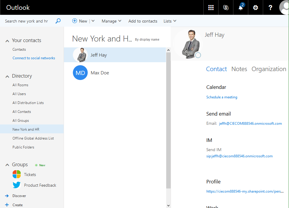 How to update members in an Exchange Online address list in Office365