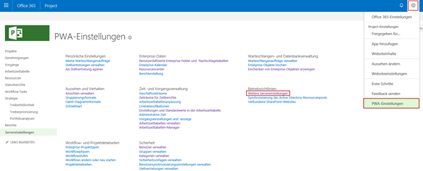 E-Mail Benachrichtigung in Project Online ohne Exchange Online