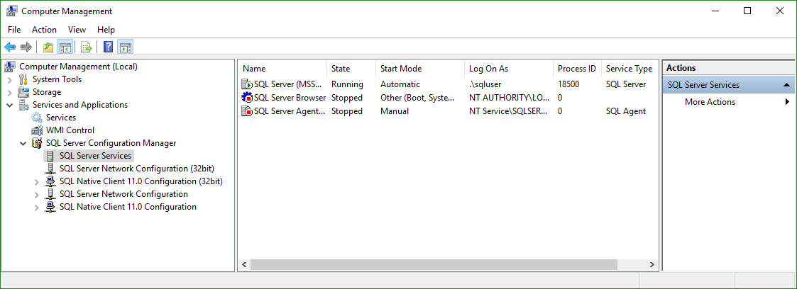 Looking for Microsoft SQL Server Configuration Manager?