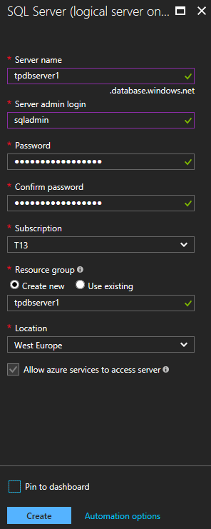 How to restrict access and to connect to a single SQL Azure database only