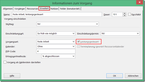 Microsoft Project Leistungssteuerung  Ändern von Ressourcenzuordnungen