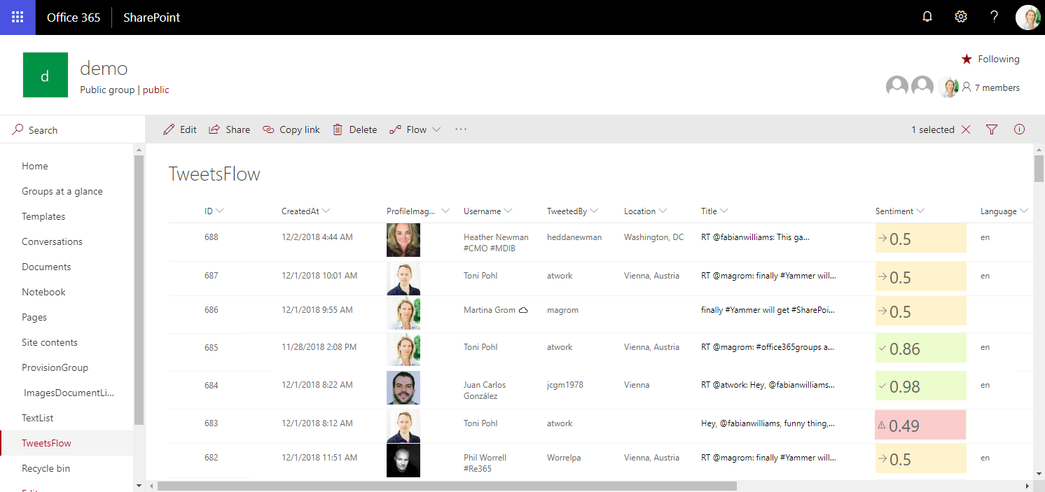 Use SharePoint view column formatting for displaying pictures and conditional formatting