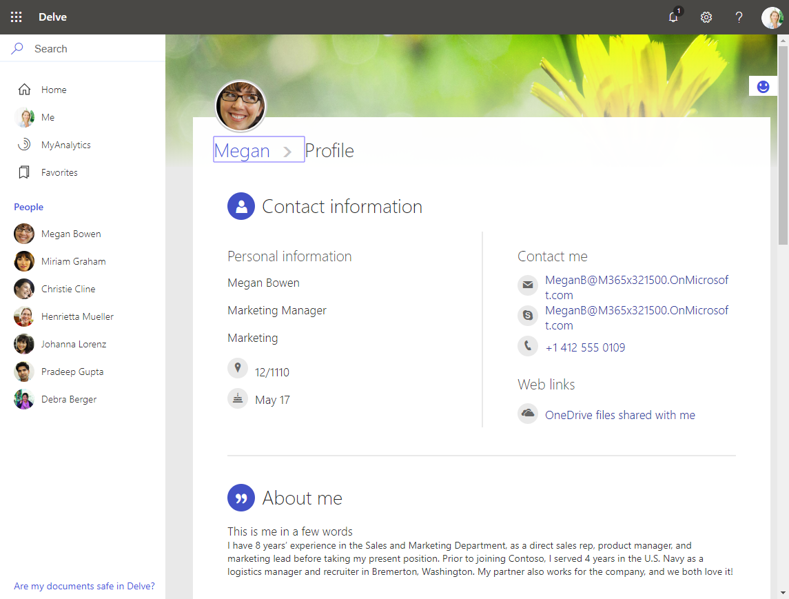How to add custom user properties to Delve and SharePoint