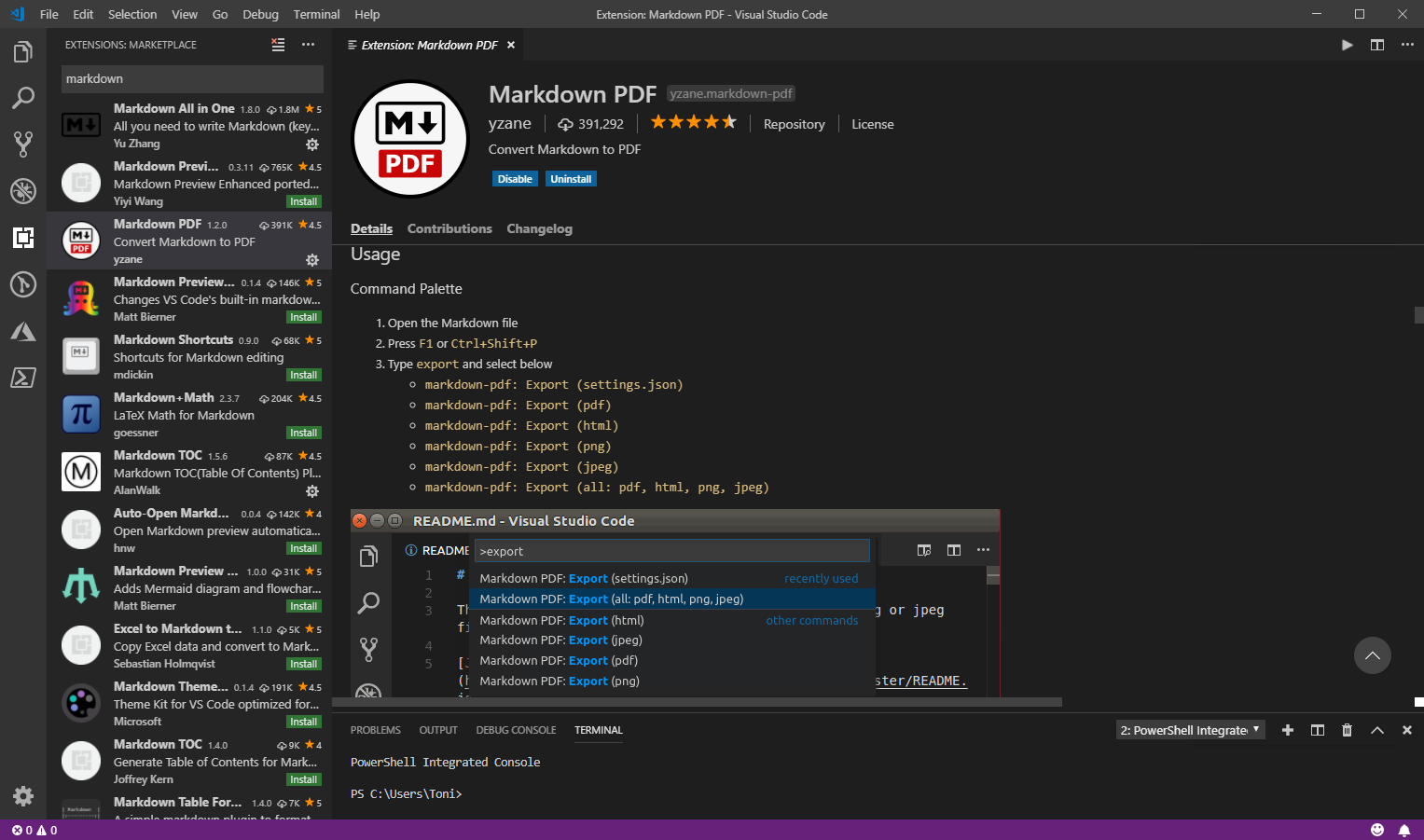 Convert a Markdown document to PDF easily