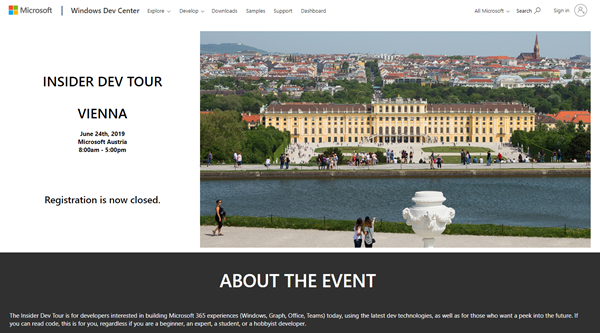 Insider Dev Tour 2019 Vienna