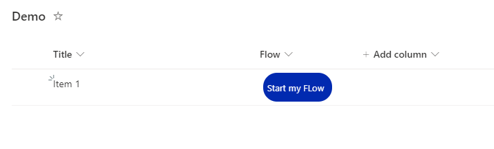 Trigger a Power Automate Flow through a SharePoint List Item