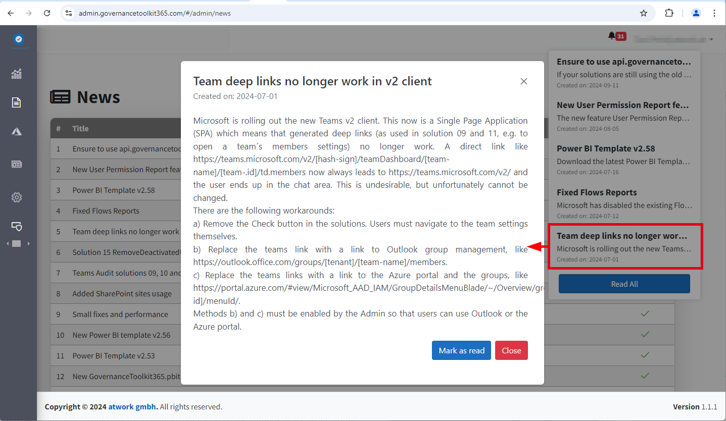 GT365-Team deep links no longer work in v2 client