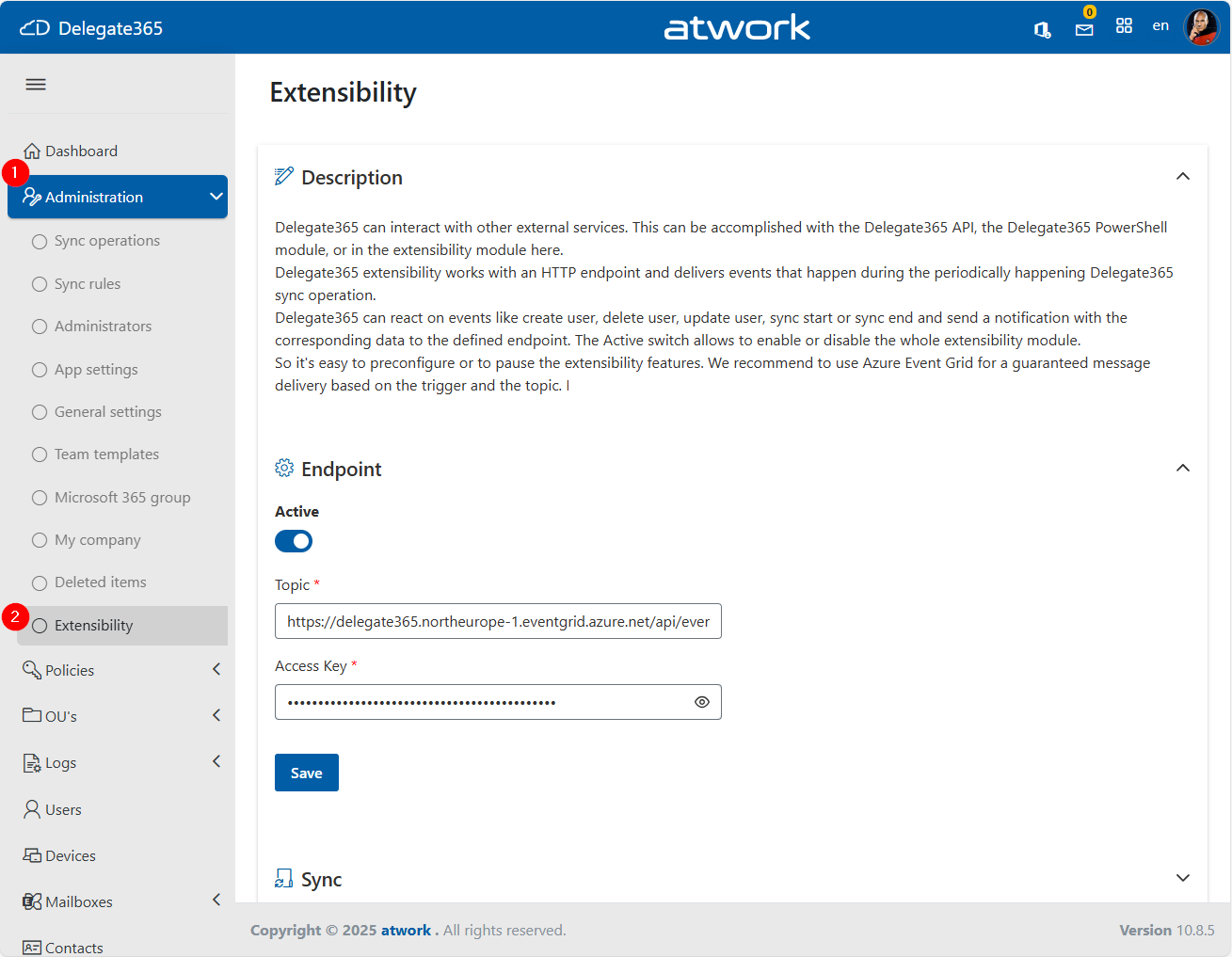 Delegate365-Extended Extensibility