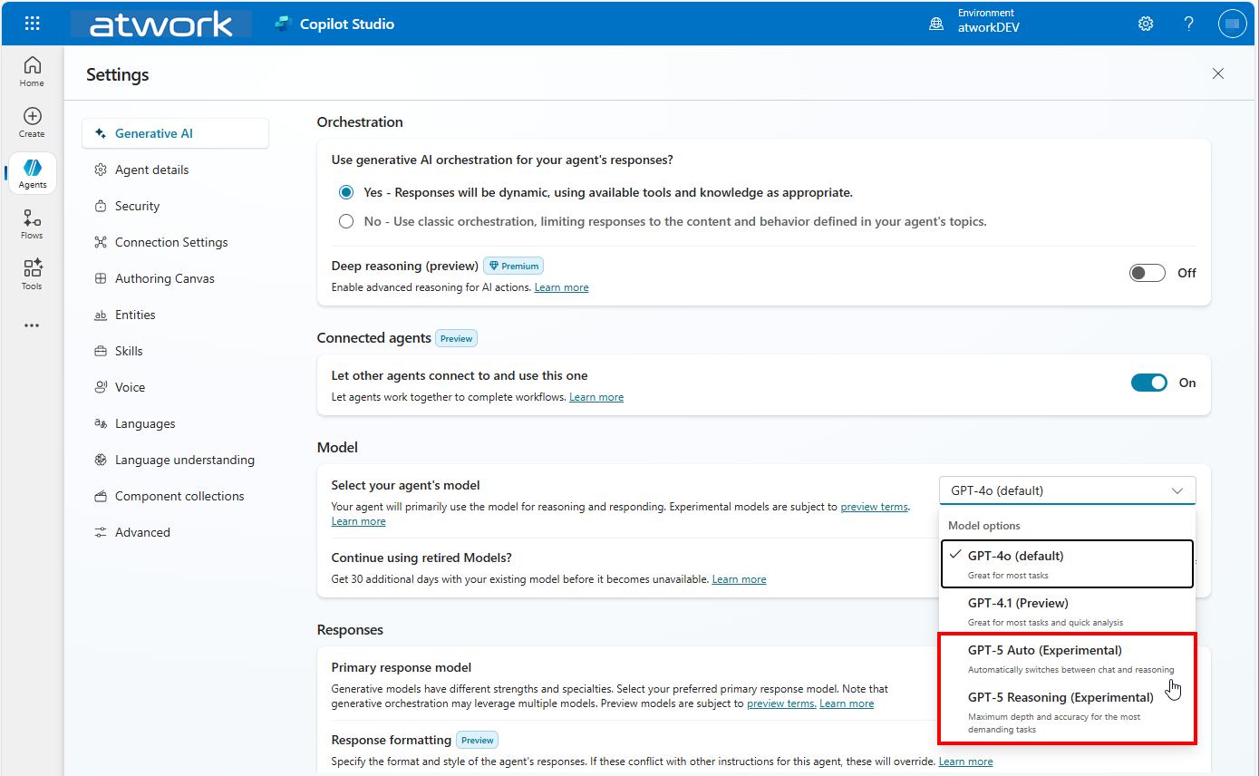 Unleashing Intelligence GPT-5 Now Live in Copilot Studio