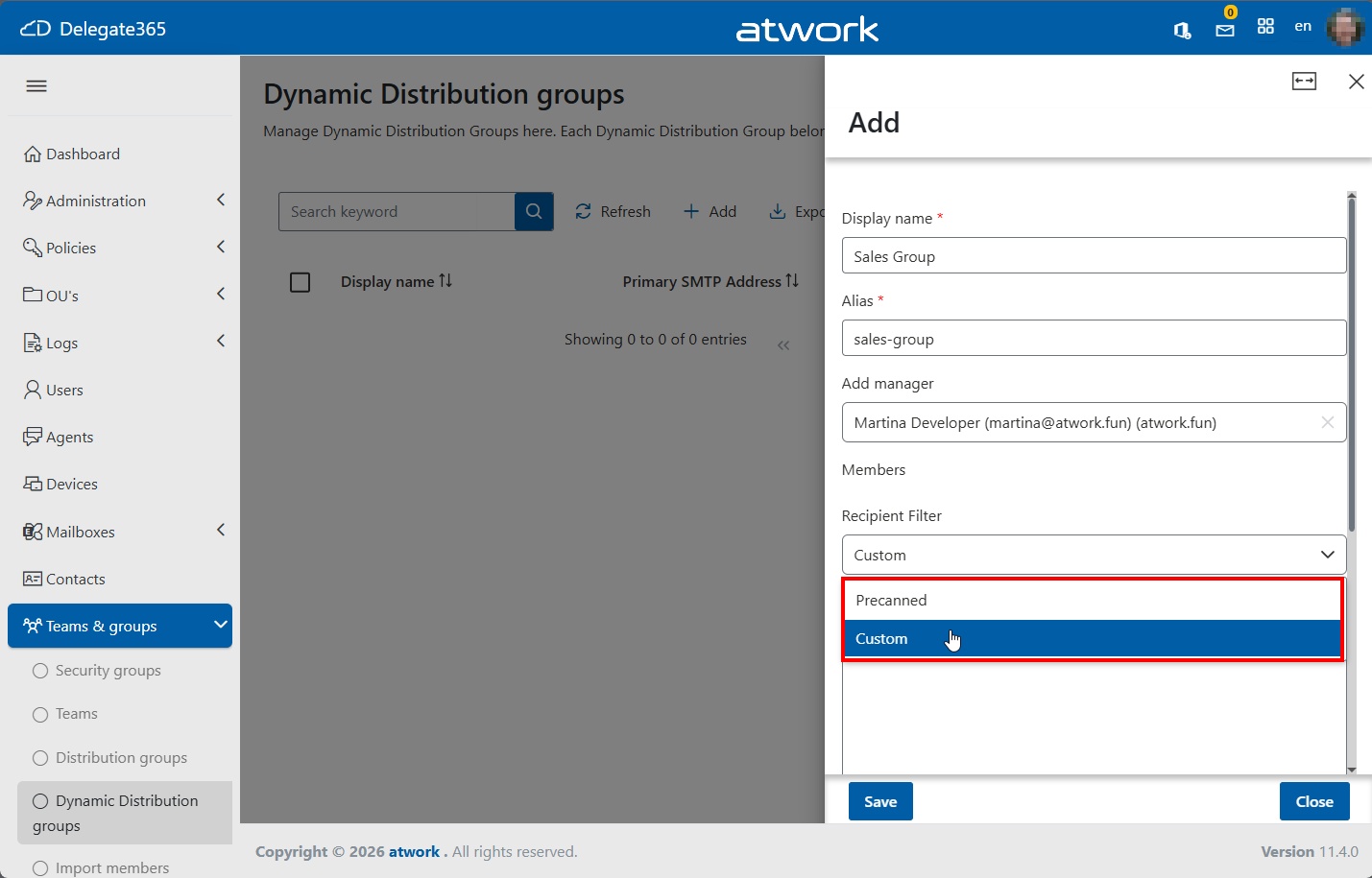Delegate365 DDG
